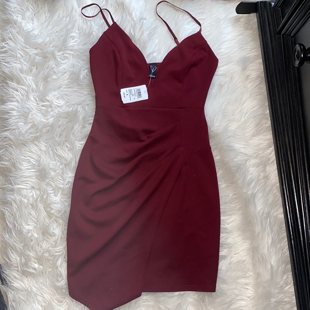 Windsor burgundy mini dress